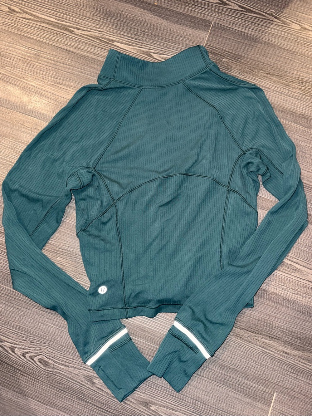 Lululemon Its Rulu Run Ribbed Cropped Half Zip - Picture 4 of 6